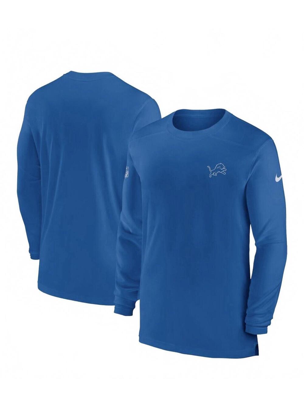 Detroit Lions Nike Sideline Coach Chevron Long Sleeve V-Neck Shirt XL NWT